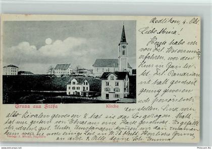 8712 Stäfa 1900 Mondschein Kirche - 13218322