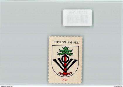 8707 Uetikon am See - Vignette Wappen Kaffee Hag ca 1920-1940 - 11101766