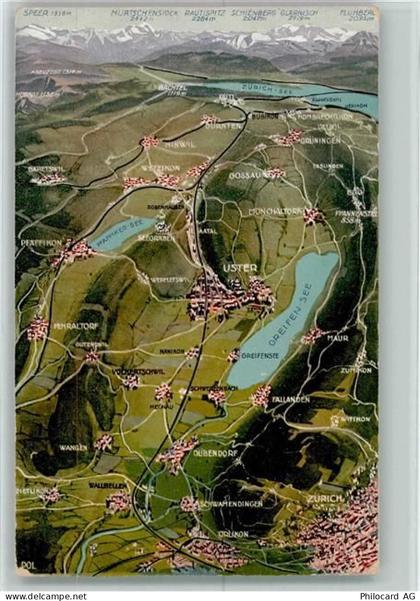 8610 Uster - Landkarte - 13109534