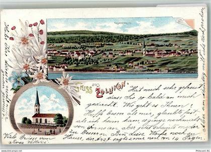 8702 Zollikon 1899 BOAKC Kirche Lithographie - 13715731