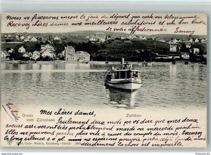 8702 Zollikon - 1901 Zürichsee Personenschiff - 13109728