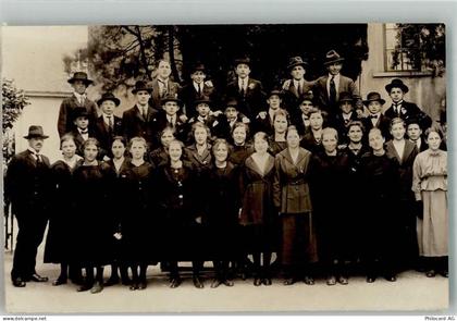8000 Zürich Foto AK Gruppenfoto Ostermontag 1919 Ort lt. Fotograf Höngg... - 14005392
