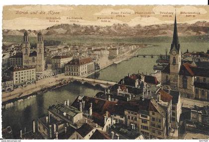 CPA tampon "comité des rapatriés ZURICH"