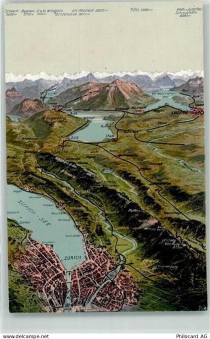 Zürichsee - Vogelschau Zugersee - 39407419