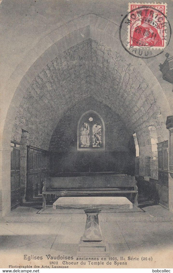 SYENS (Vaud): Choeur du Temple de Syens
