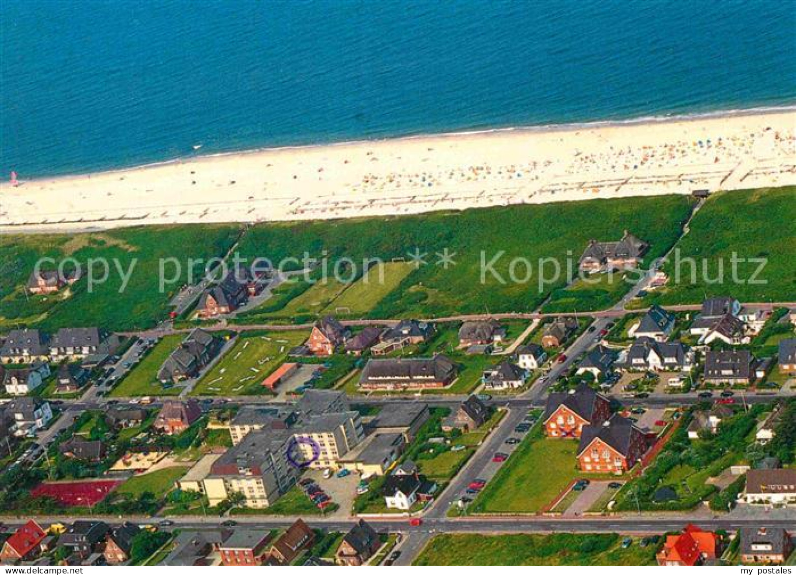 SYLT Insel Schleswig-Holstein Fachklinik Sylt LVA Hamburg Fliegeraufnahme
