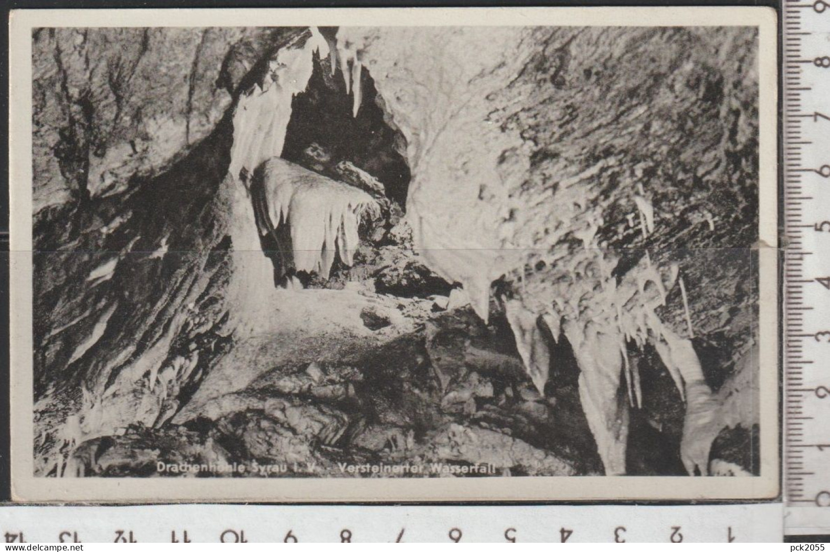 SYRAU - Drachenhöhle im Vogtland - versteinerter Wasserfall  - nicht gelaufen ( AK 4487) günstige Versandkosten