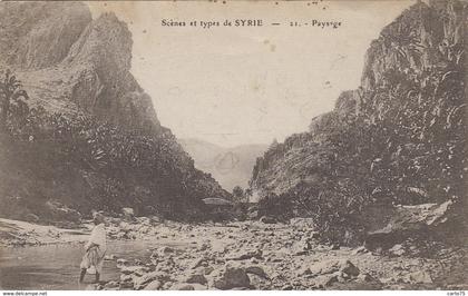 Syrie - Paysage et types de Syrie