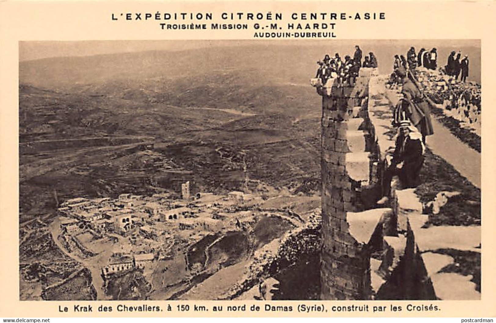Syrie - L'expédition Citroën Centre-Asie - Le Krak des Chevaliers - Ed. Georges-Marie Haardt