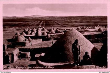 CPA Aleppo Syrien, Dörfer, Hügel, Landschaft, Syrien, Aleppo
