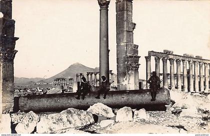 Syrie - PALMYRE - Les ruines - CARTE PHOTO - Ed. inconnu
