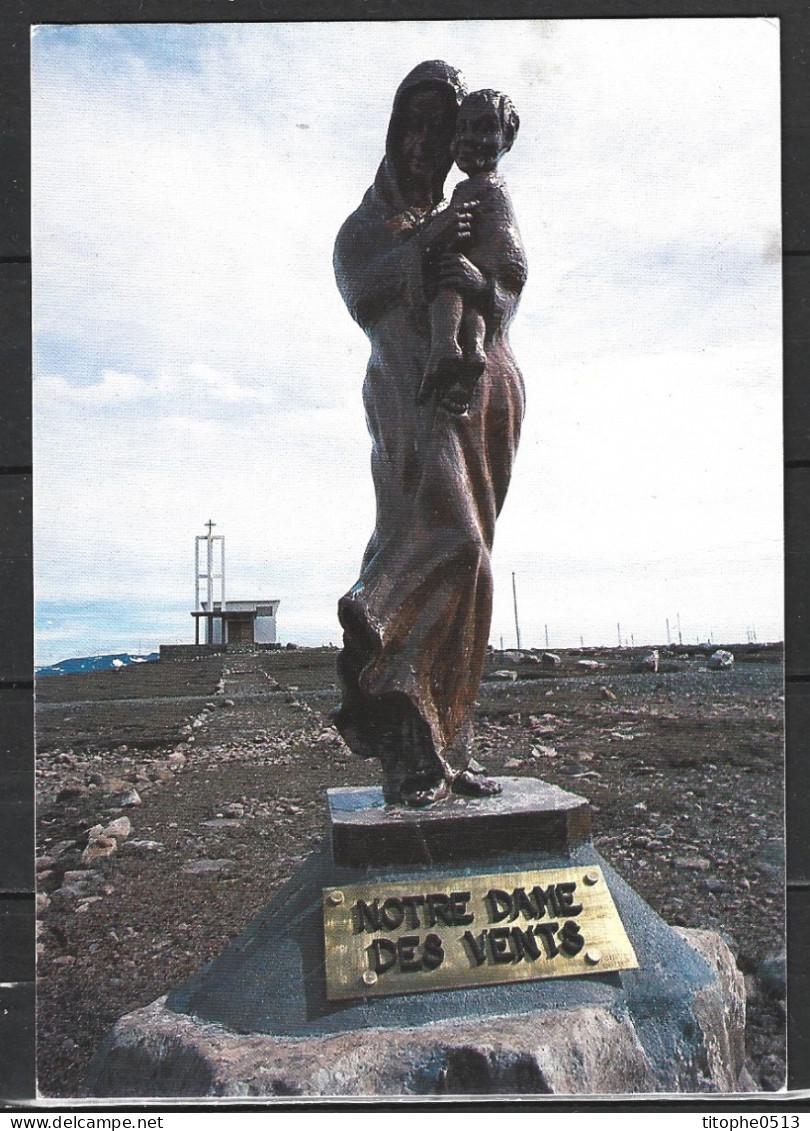 TAAF. Carte postale neuve. Notre Dame des Vents/Kerguelen.