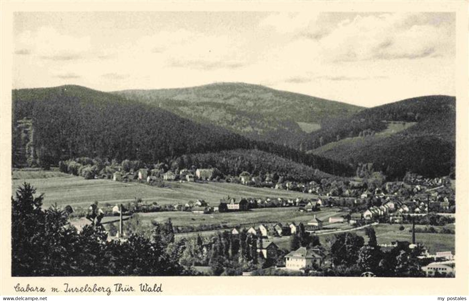 Tabarz Bad Tabarz mit Inselsberg Panorama