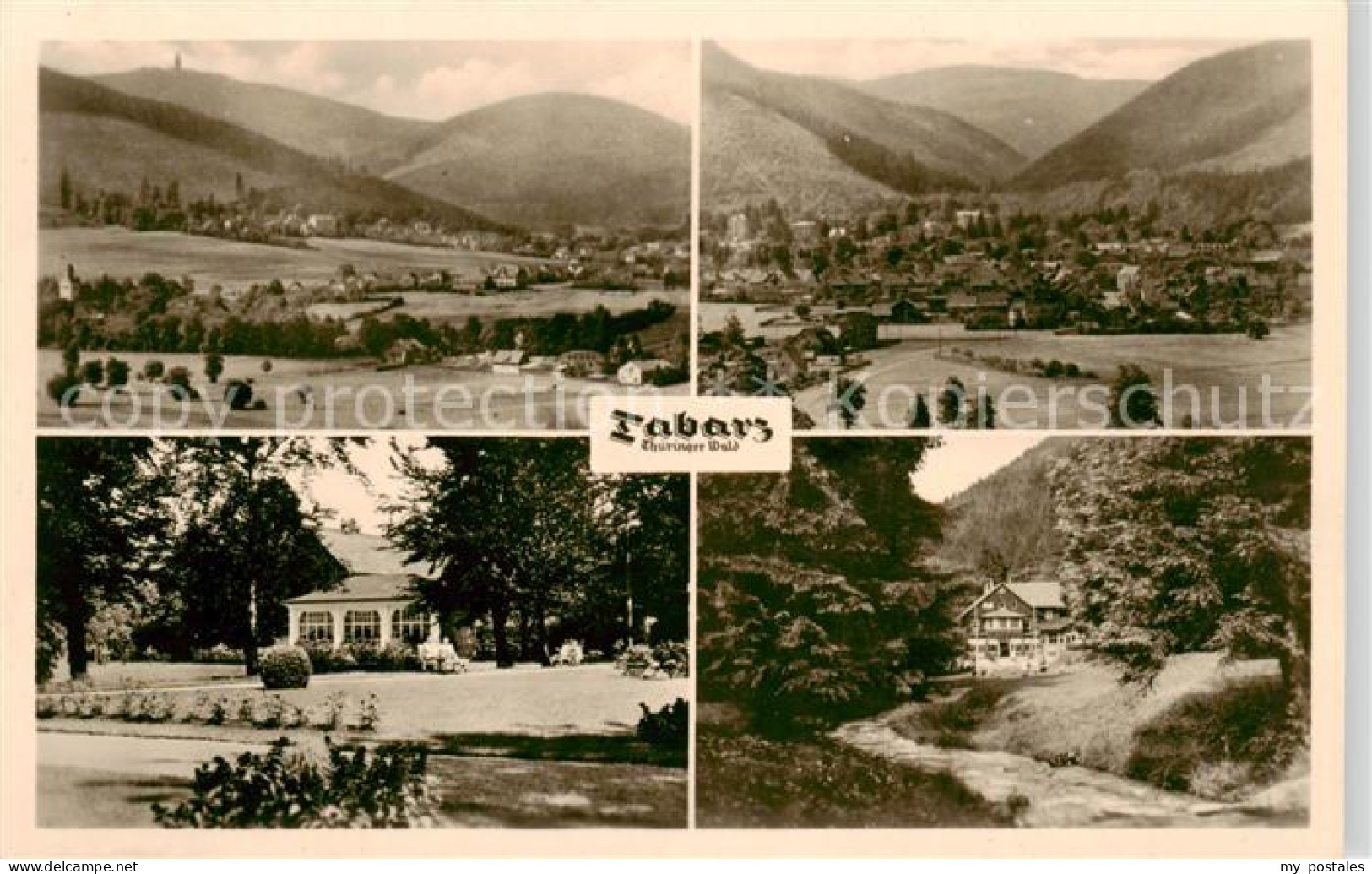 Tabarz Bad Tabarz Panorama Teilansichten