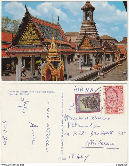 BANGKOK - TAILANDIA - THAILAND - INSIDE THE TEMPLE OF THE EMERALD BUDDHA - VIAGG. -80194-