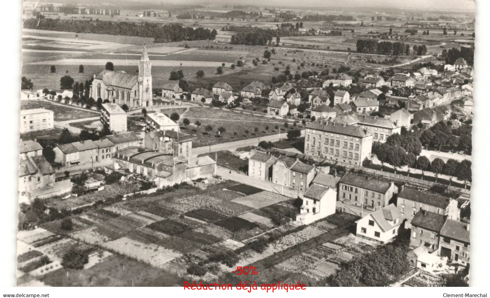 TALANGE: vue générale vue aérienne 10X15 - état