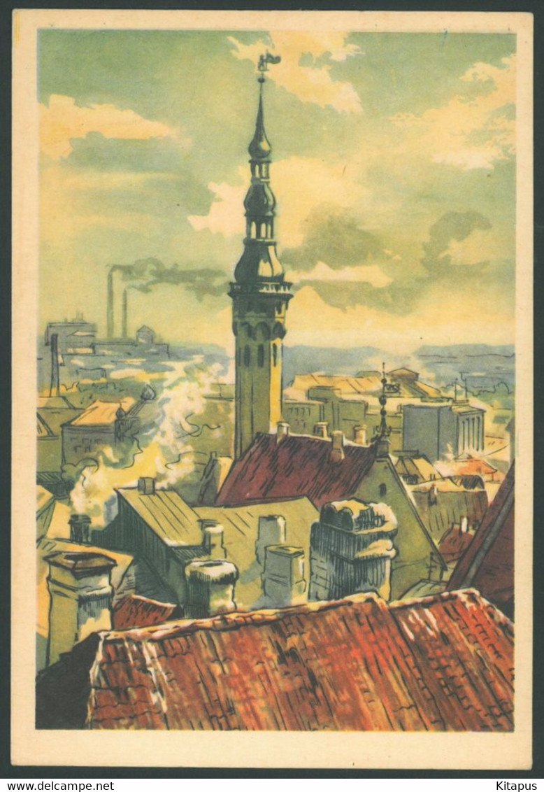 TALLINN vintage postcard Estonia