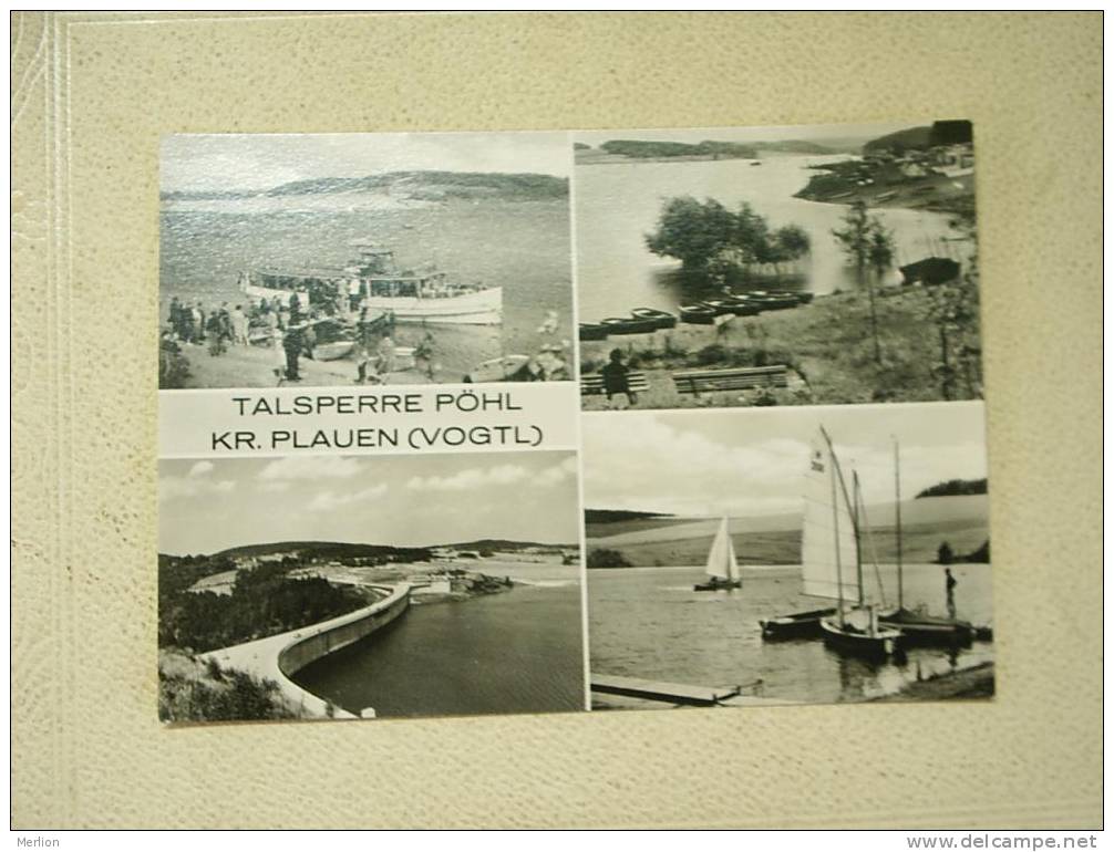 Talsperre Pöhl Kr.Plauen  multivew cca 1967 VF+  D3633