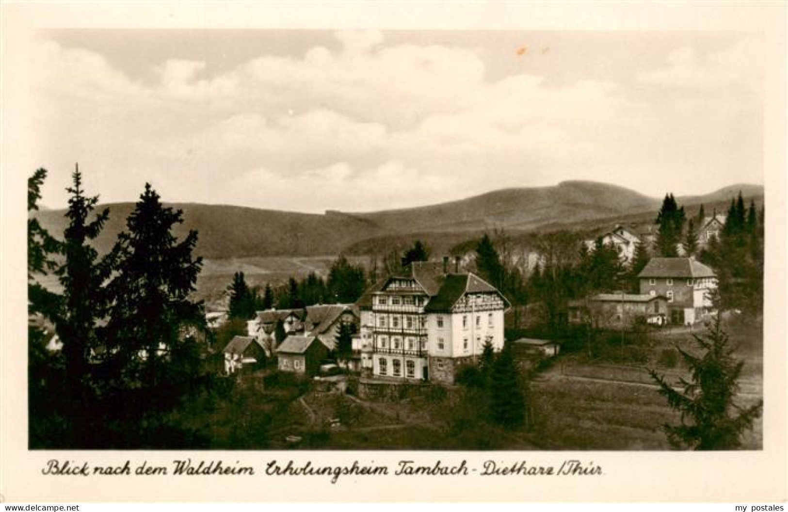 Tambach-Dietharz Blick nach dem Waldheim Erholungsheim