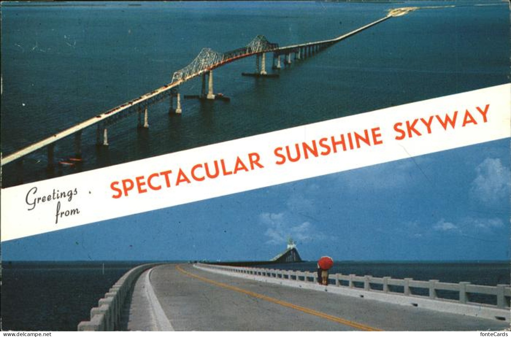 Tampa Florida The Sunshine Skyway bridge