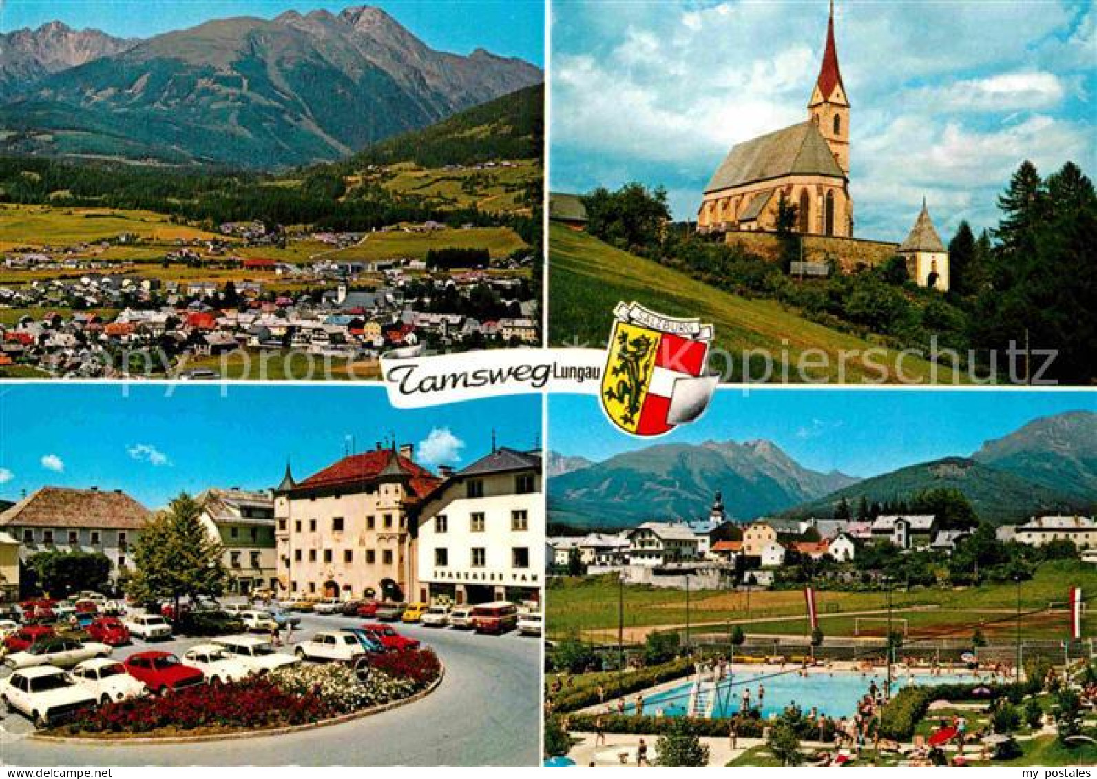 Tamsweg Lungau Kirche Sankt Leonhard Hauptplatz Rathaus Schwimmbad