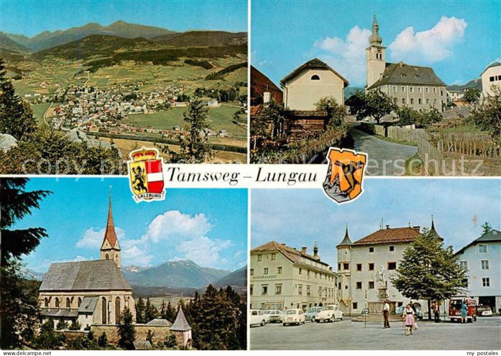 Tamsweg Lungau Panorama Kirchen Marktplatz