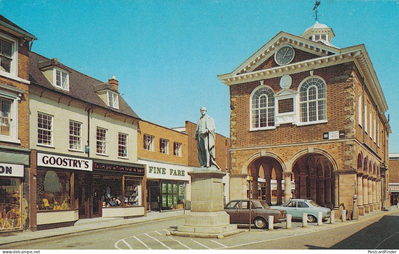 Tamworth Fine Fare Supermarket Tailors 1970s Postcard