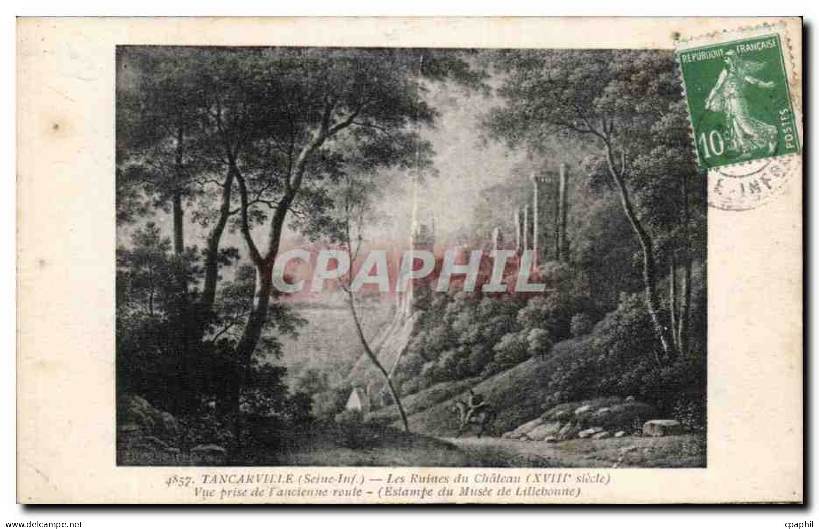 Tancarville - Les Ruines du Chateau - CPA