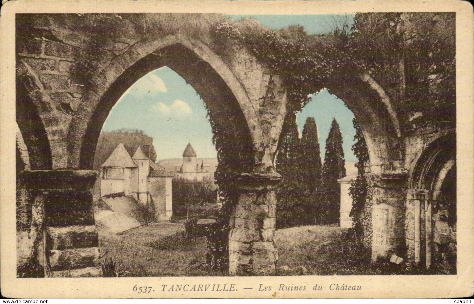 Tancarville - Ruines de la Chapelle - CPA