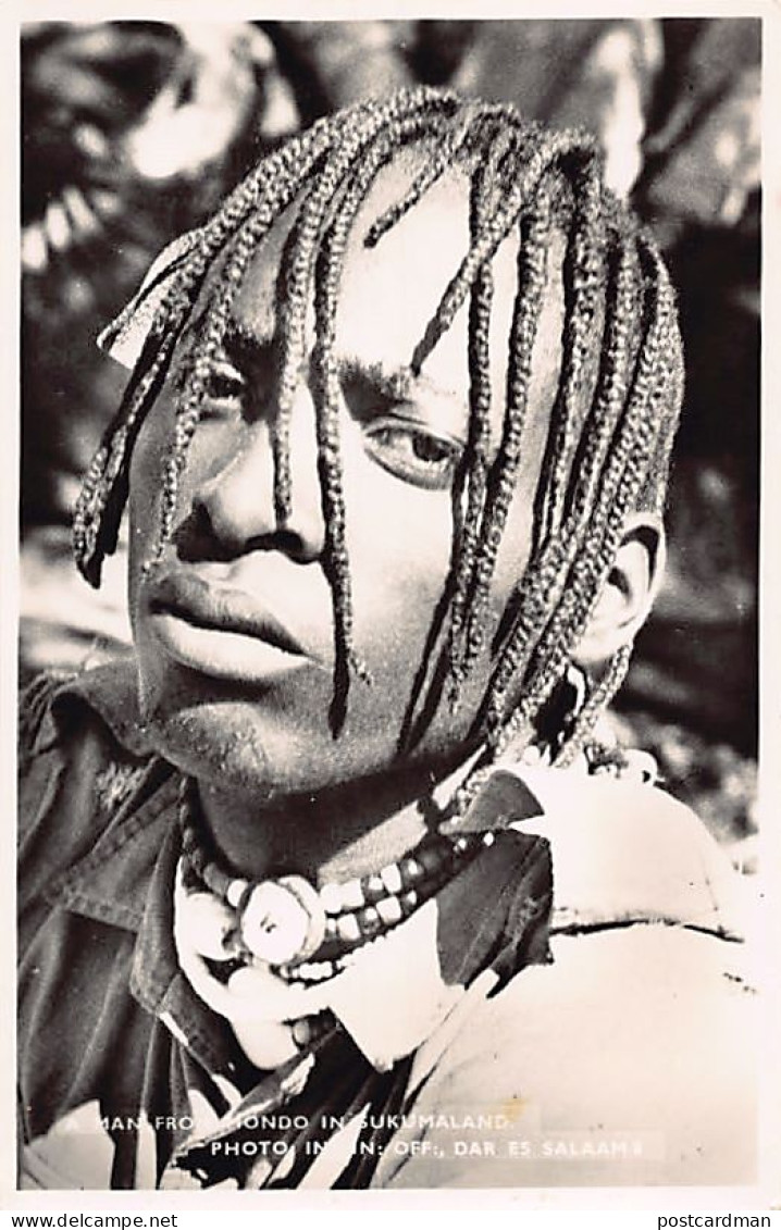 Tanganyika - A man from Mondo in Sukumaland - REAL PHOTO - Publ. Information Office