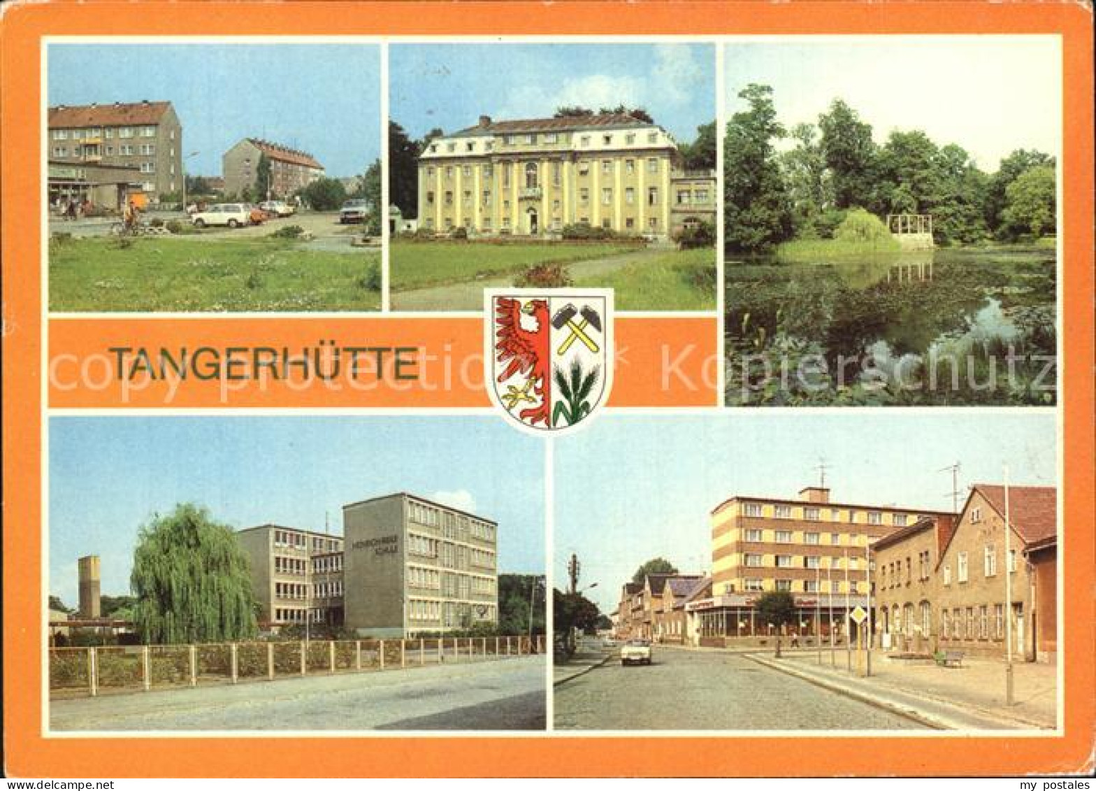 Tangerhuette Otto Nuschke Strasse Pflegeheim Stadtpark Heinrich Rieke Schule Ern