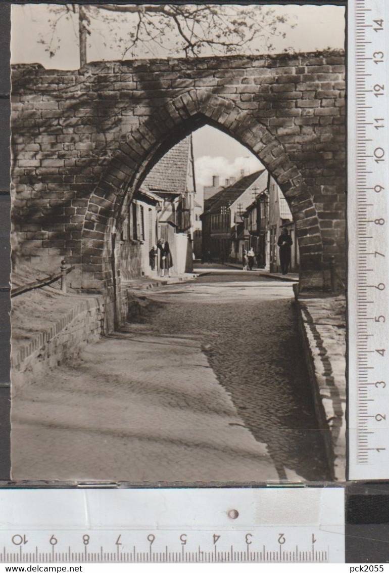 Tangermünde Alter Winkel an der Stadtmauer nicht gelaufen ( AK 2263 )günstige Versandkosten