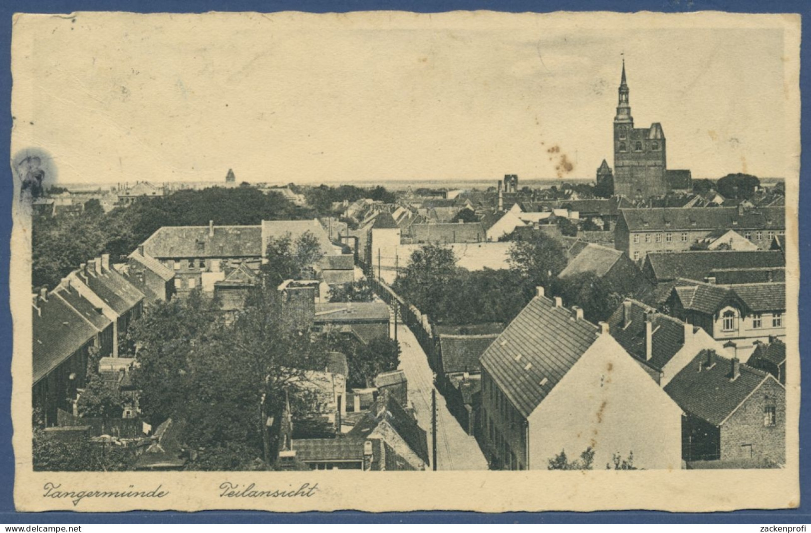 Tangermünde Teilansicht, gelaufen 1939 Marke fehlt (AK2404)
