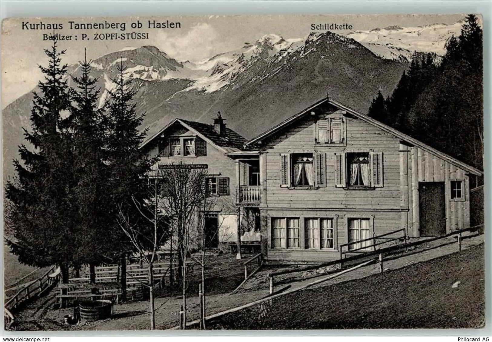 Tannenberg - Kurhaus Haslen Schildkette - 13249337