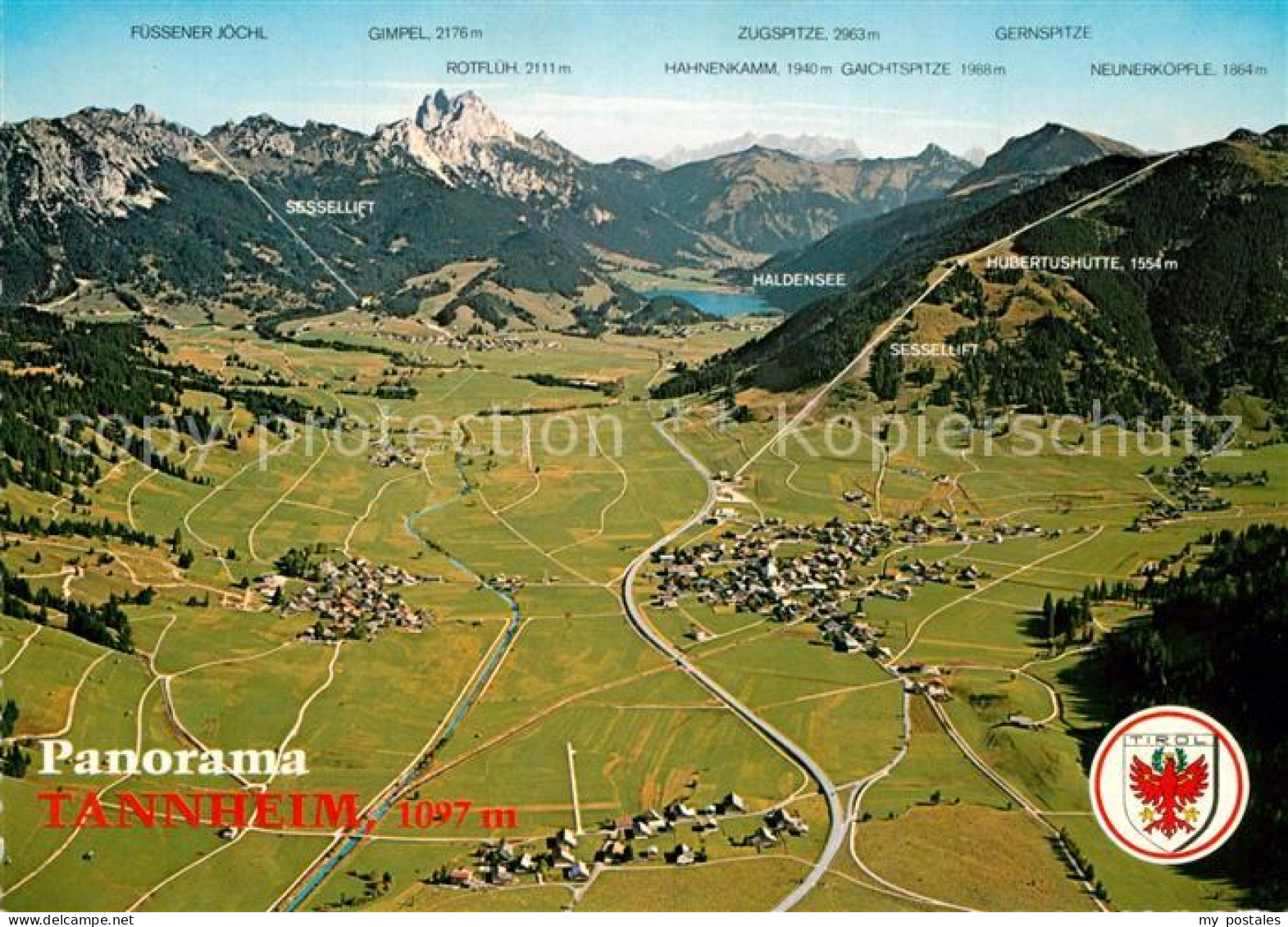 Tannheim Tirol Fliegeraufnahme