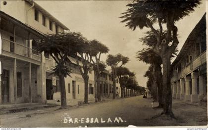 Photo CPA Daressalam Dar es Salaam Tansania, Straßenpartie