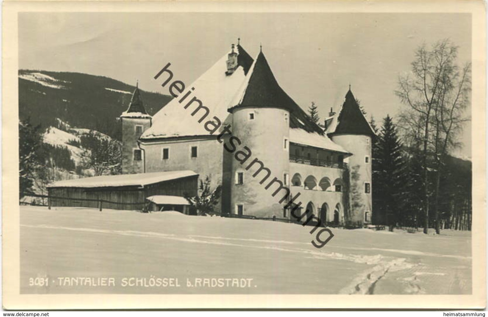 Tantalier Schlössel bei Radstadt - Verlag Photo H. Helff Obertauern 1942 - Fotopapier