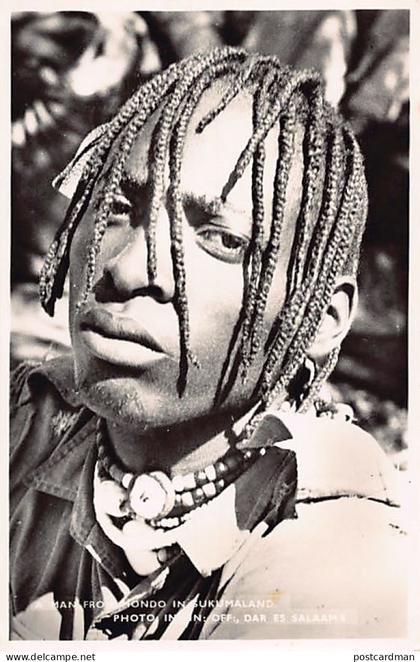 Tanganyika - A man from Mondo in Sukumaland - REAL PHOTO - Publ. Information Office