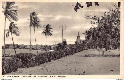 Tanzania Tanganyika Territory Harbour Dar es Salaam vintage postcard