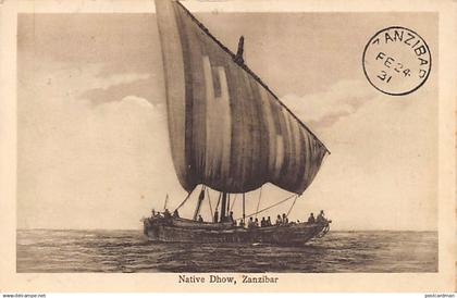 Tanzania - ZANZIBAR - Native dhow - Publ. A. R. P. de Lord