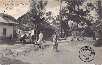 Tanzania - ZANZIBAR - Native quarters - Publ. A. R. P. de Lord