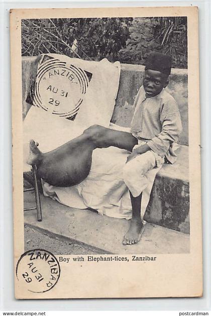 Tanzania - ZANZIBAR - Boy with Elephantiasis - Publ. A. C. Gomes & Son