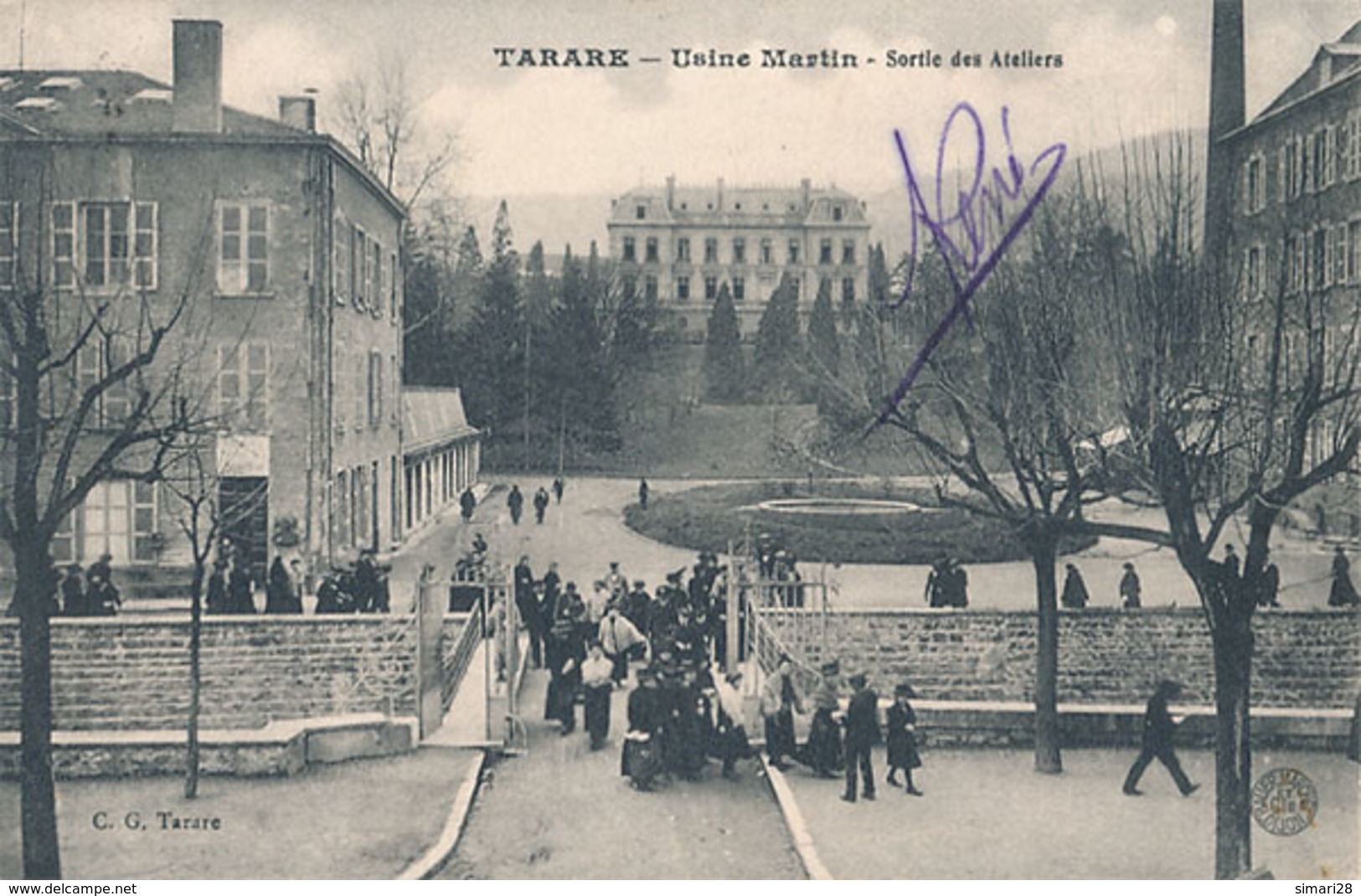 TARARE - USINE MARTIN - SORTIE DES ATELIERS