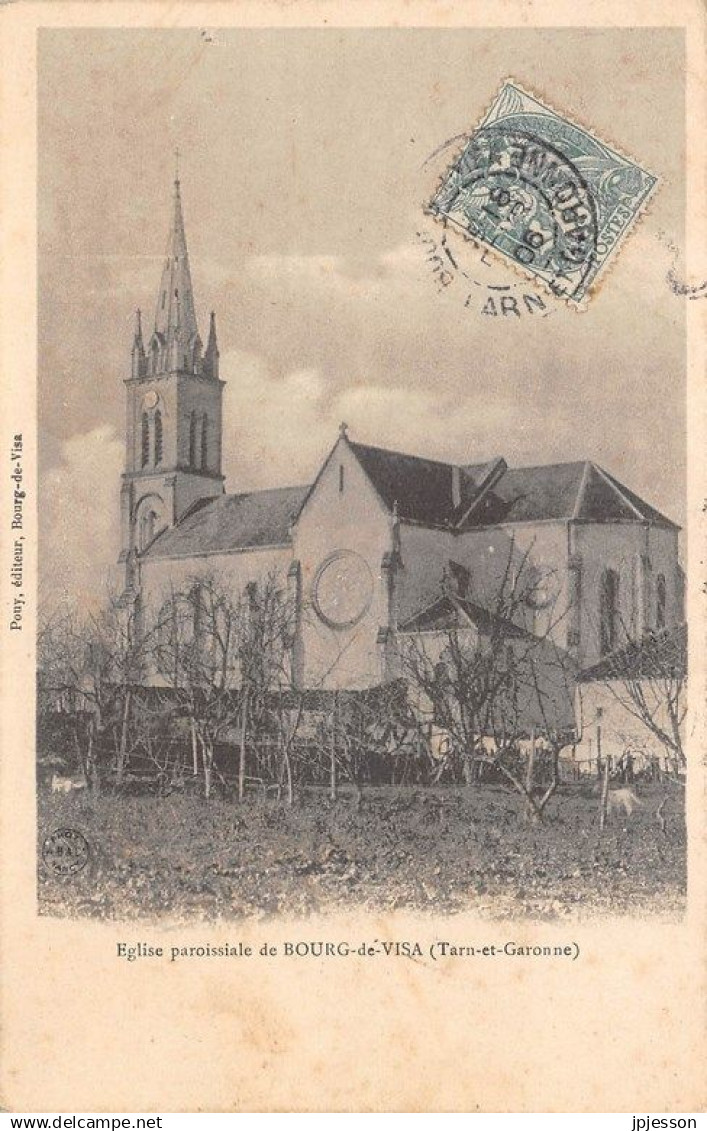 TARN ET GARONNE  82  BOURG DE VISA   EGLISE PAROISSIALE