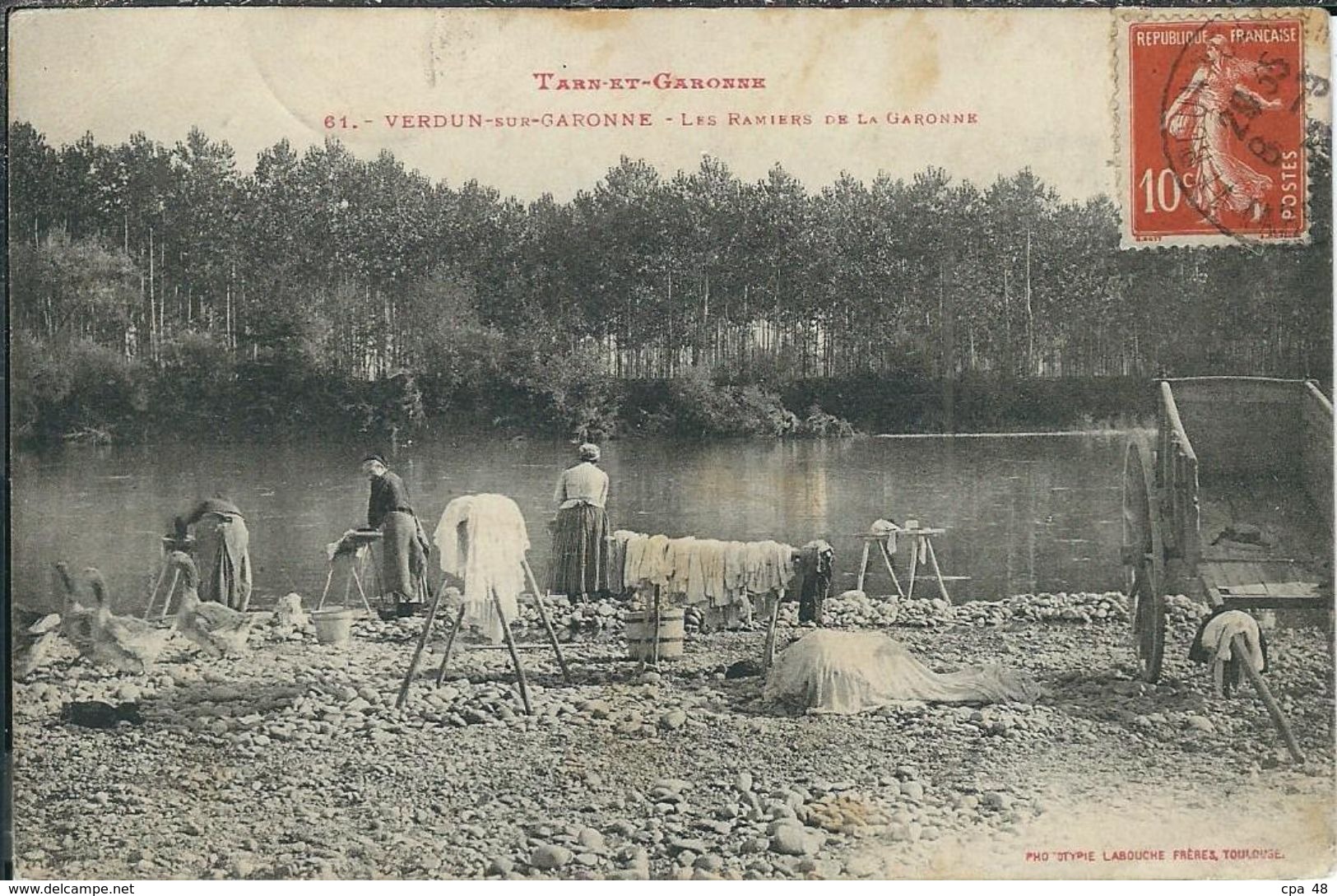 Tarn et Garonne, Verdun sur Garonne, Les Ramiers de la Garonne (Lavandières)