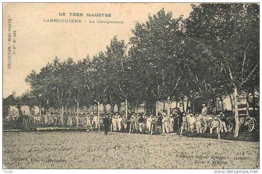 Tarn : réf : A -12-515 : Labruguière  le camp militaire