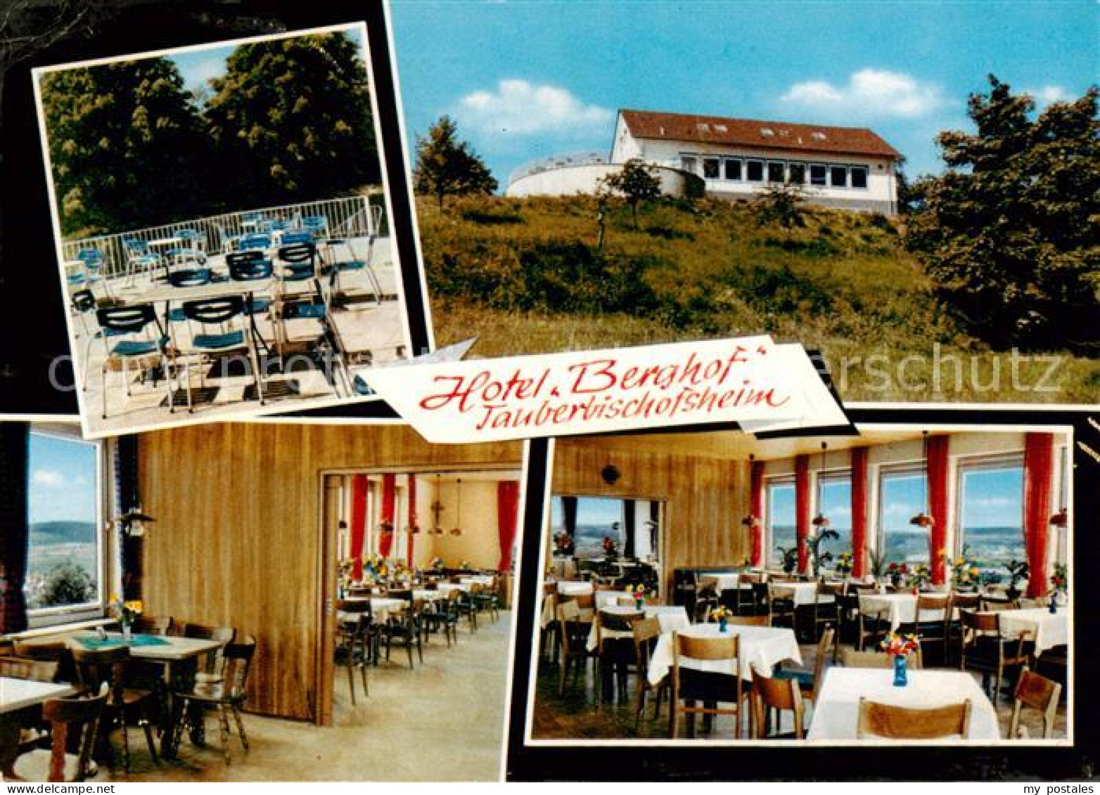 Tauberbischofsheim Hotel Berghof Terrasse Gastraeume
