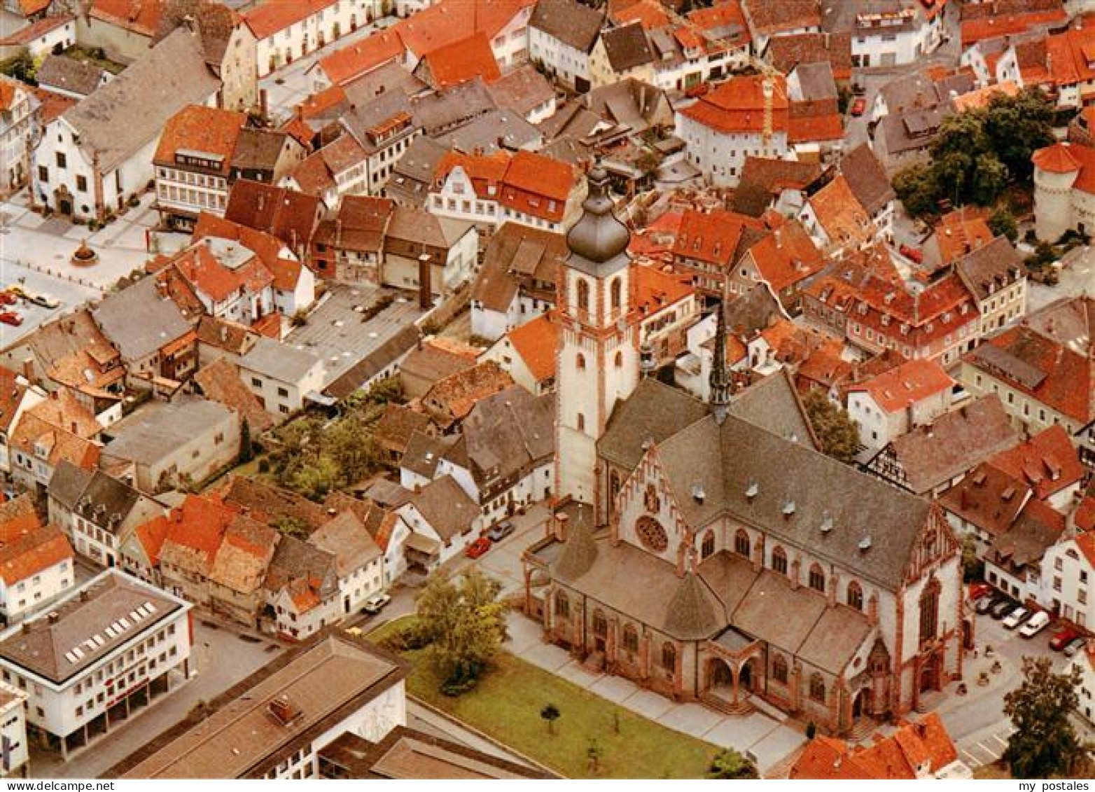 Tauberbischofsheim Stadtkirche St Martin Fliegeraufnahme