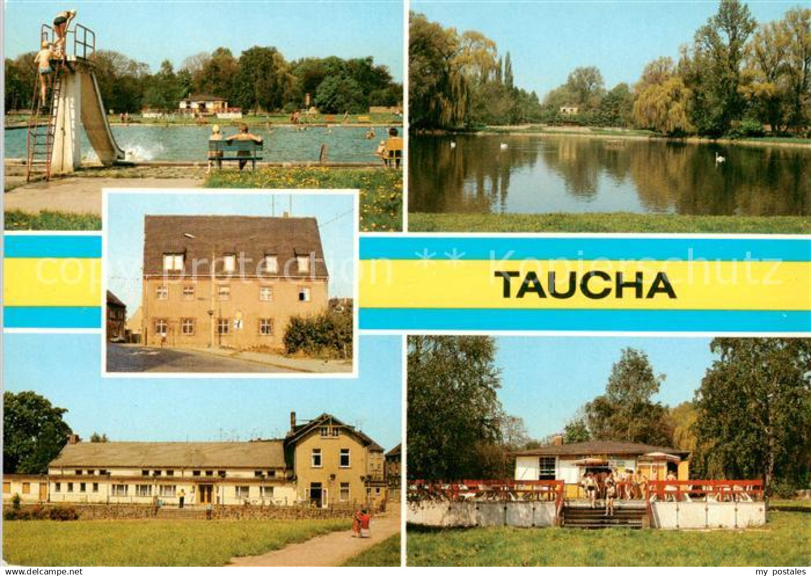 Taucha Sachsen Stadtbad Schoeppenwiese Heimatmuseum HO Kulturhaus Stadthalle Imb