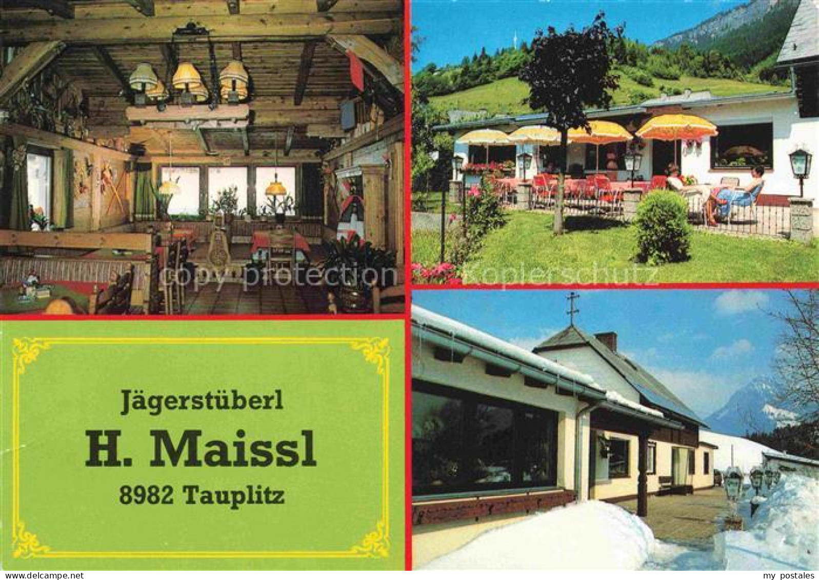 Tauplitz Liezen Steiermark AT Jaegerstueberl H. Maissl Gastraum Terrasse